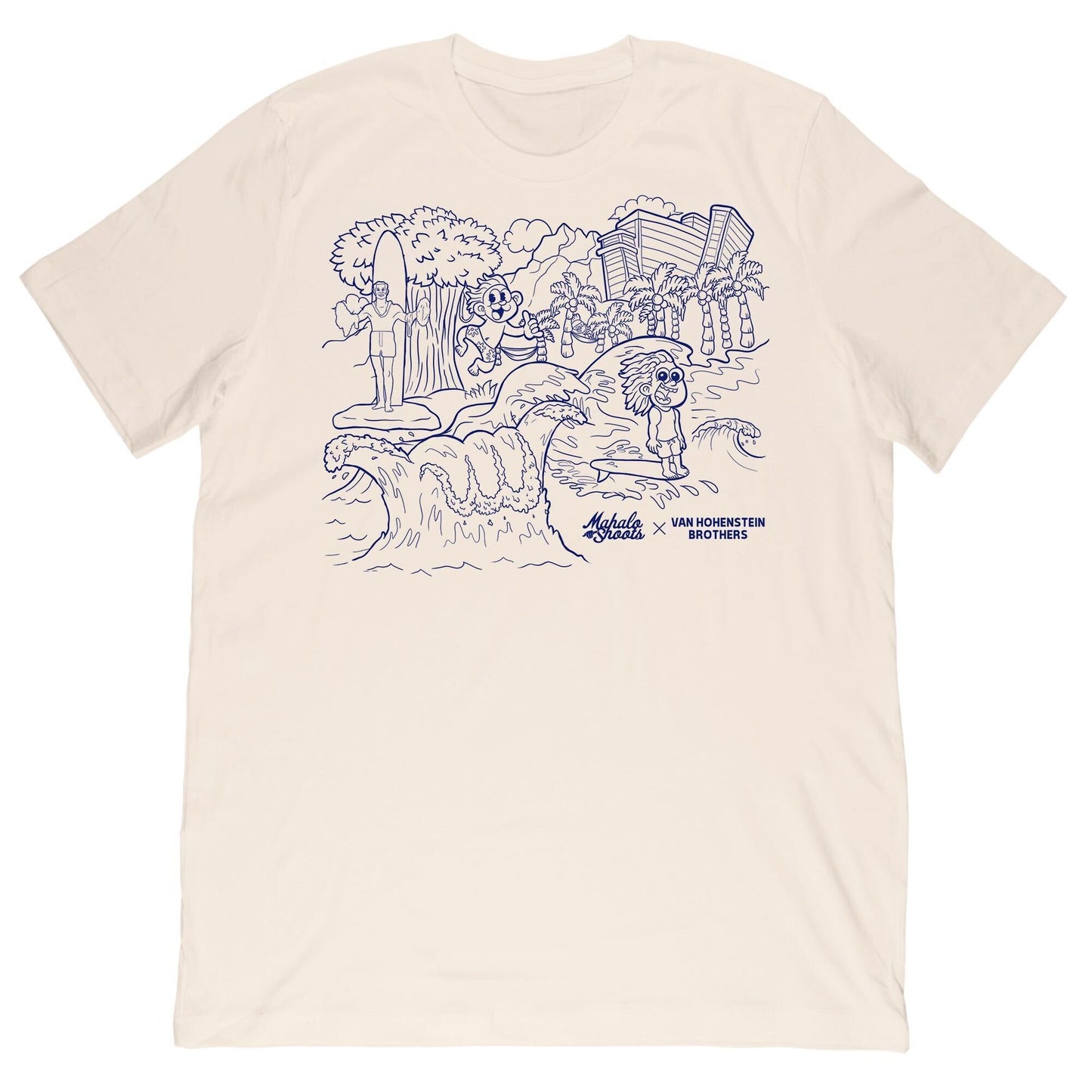 Mahalo Shoots x Johnny The Ripper Shaka Wave Tee