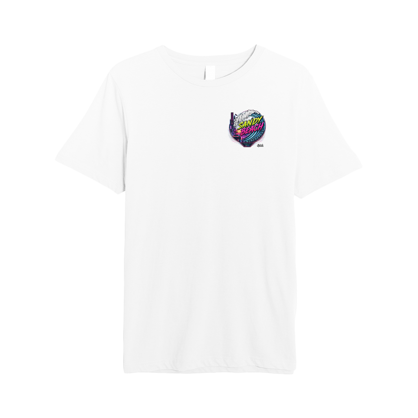 Mahalo Shoots x Sandy Beach Surf Report Neon Barrel Tee