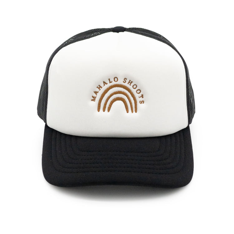 Rainbow White Trucker Hat