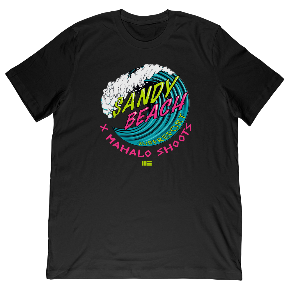Mahalo Shoots x Sandy Beach Surf Report Collab Tee