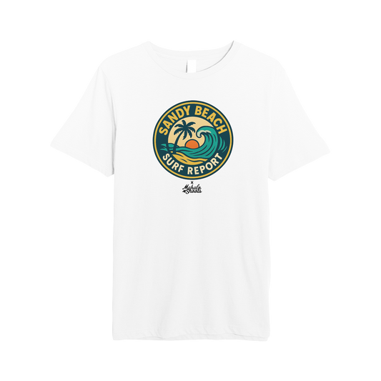 Mahalo Shoots x Sandy Beach Surf Report Palm Tree Tee