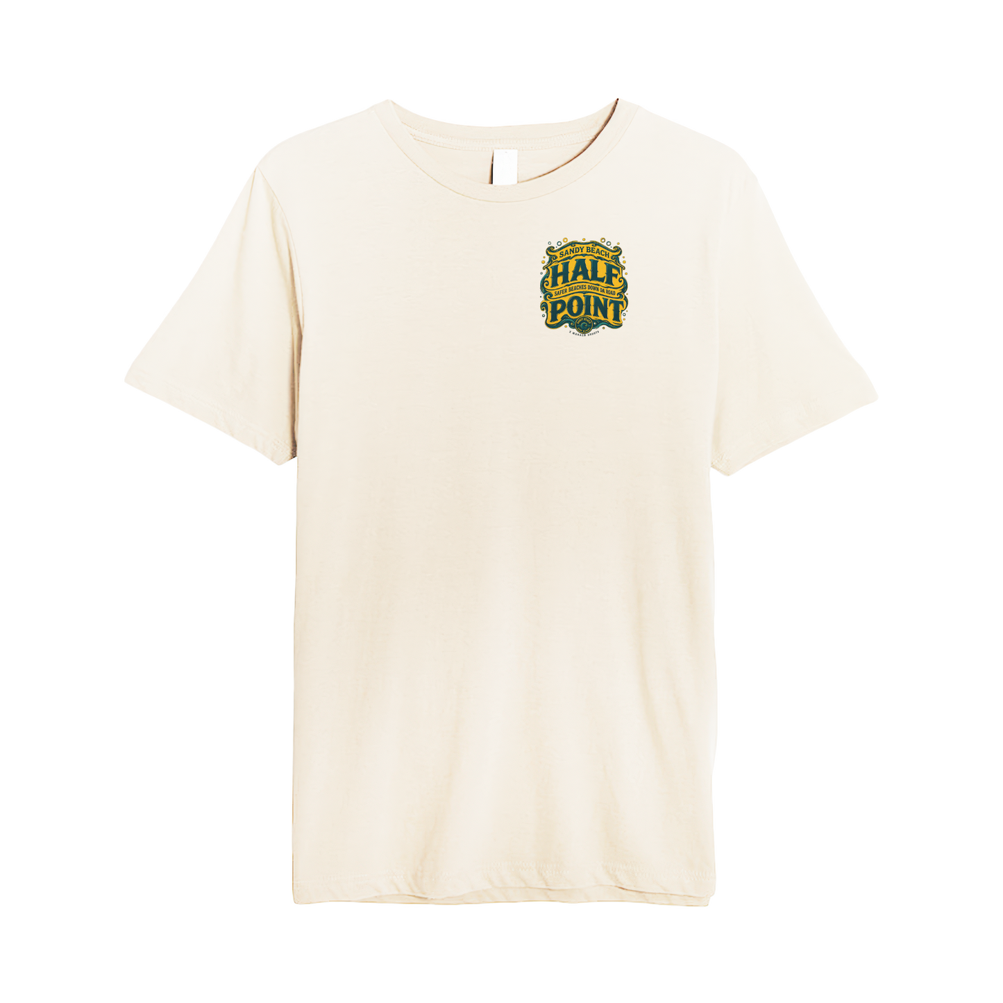 Mahalo Shoots x Sandy Beach Surf Report Half Point Tee