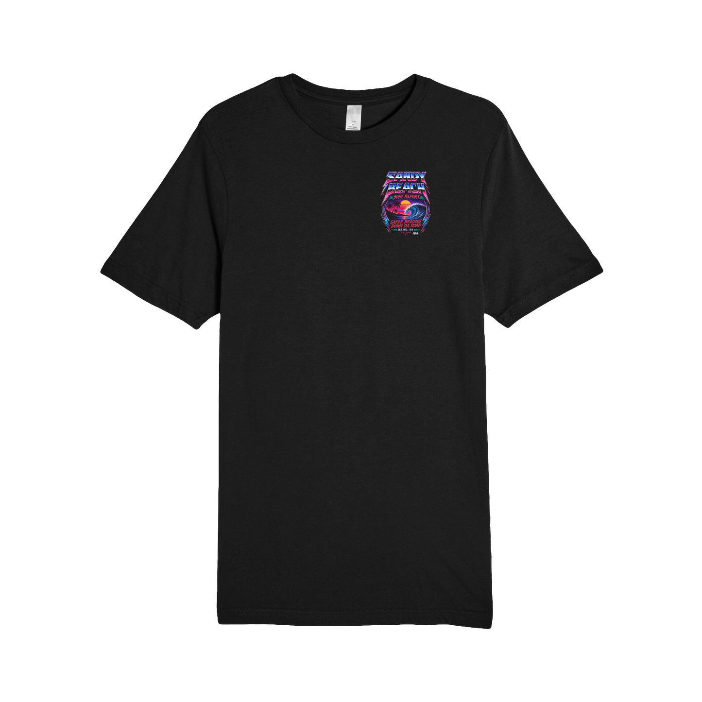 Mahalo Shoots x Sandy Beach Surf Report Retro Tee