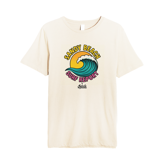 Mahalo Shoots x Sandy Beach Surf Report Logo Tee