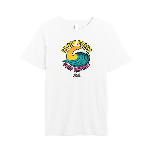 Mahalo Shoots x Sandy Beach Surf Report Logo Tee