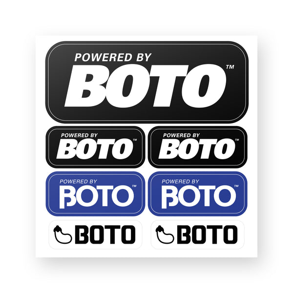 Powered by Boto Sticker Sheet