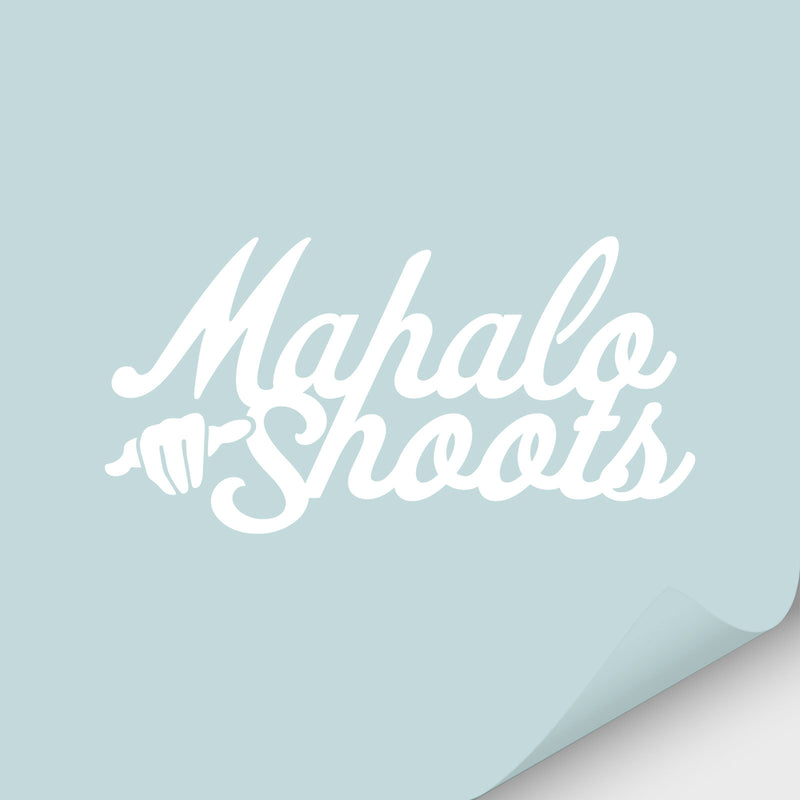 Mahalo Shoots Window Vinyl Sticker